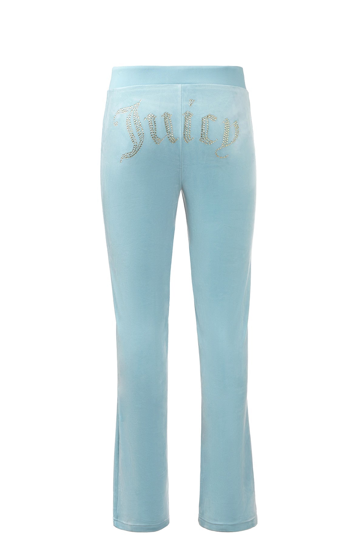 OG Big Bling Velour Track Pants - Pastel Turquoise - Juicy Couture