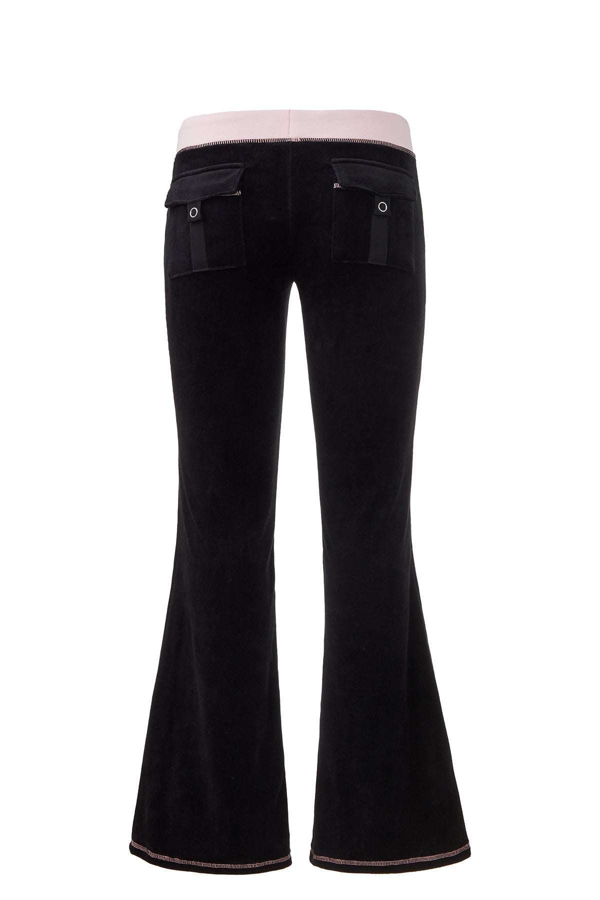 Sweetheart Cotton Velour Track Pants - Liquorice - Juicy Couture