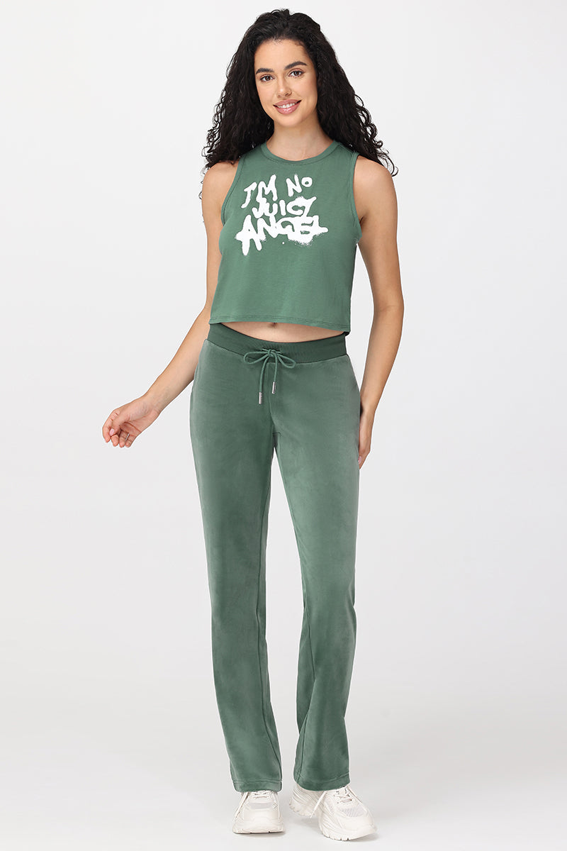 I'm No Juicy Angel Muscle Tank - Dark Forest - Juicy Couture