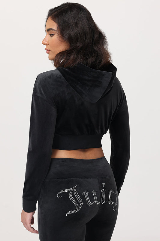 Cropped Scottie Hoodie - Liquorice - Juicy Couture