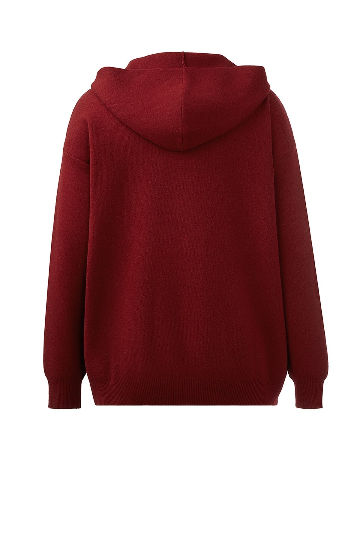 Embroidered Oversized Hoodie - Red Dahlia - Juicy Couture