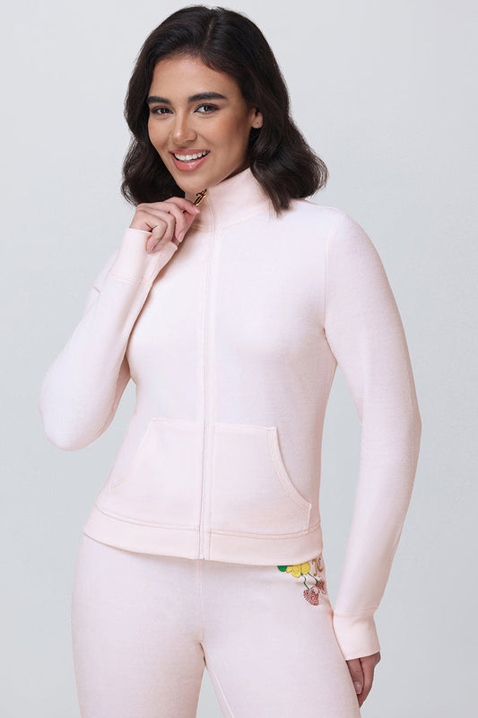 Cherry Heritage Mockneck Jacket - Soft Glow - Juicy Couture
