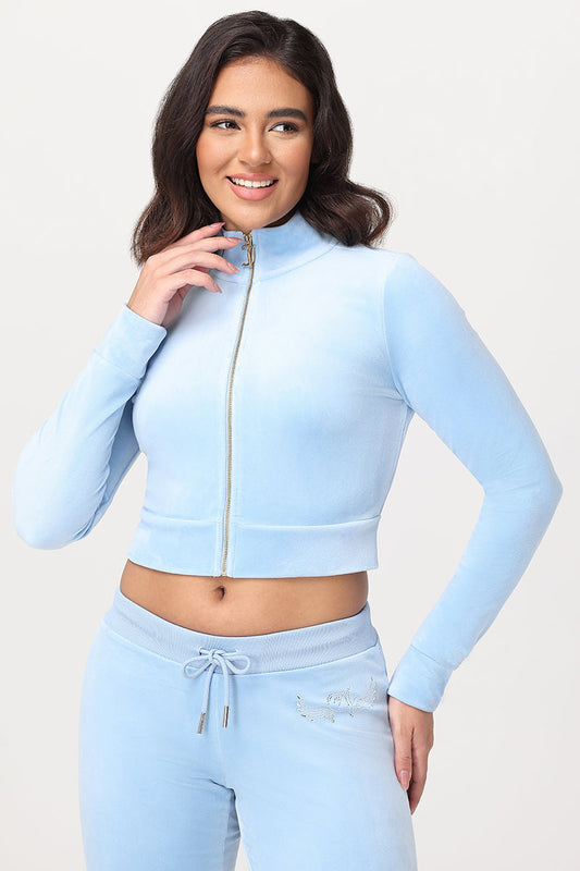 Cropped Mockneck Jacket - Frosted - Juicy Couture