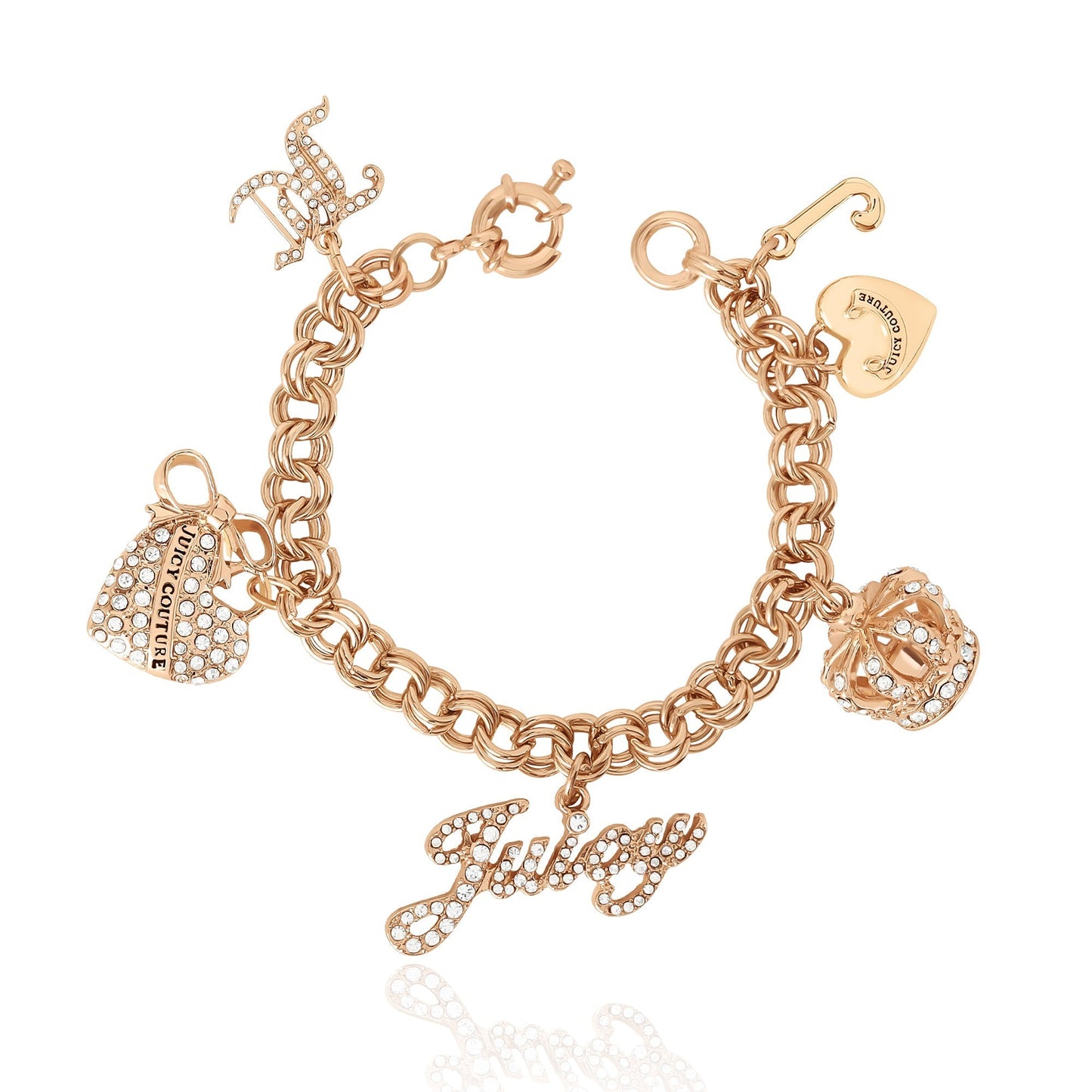 Charm Bracelet with Pave Accents - Goldtone - Juicy Couture