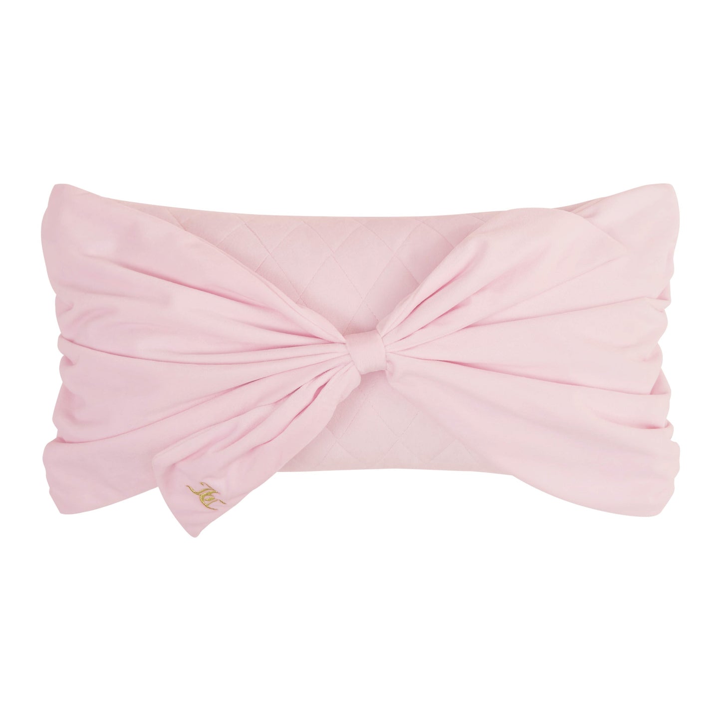 Velvet Bow Decorative Pillow - Marshmallow Pink - Juicy Couture