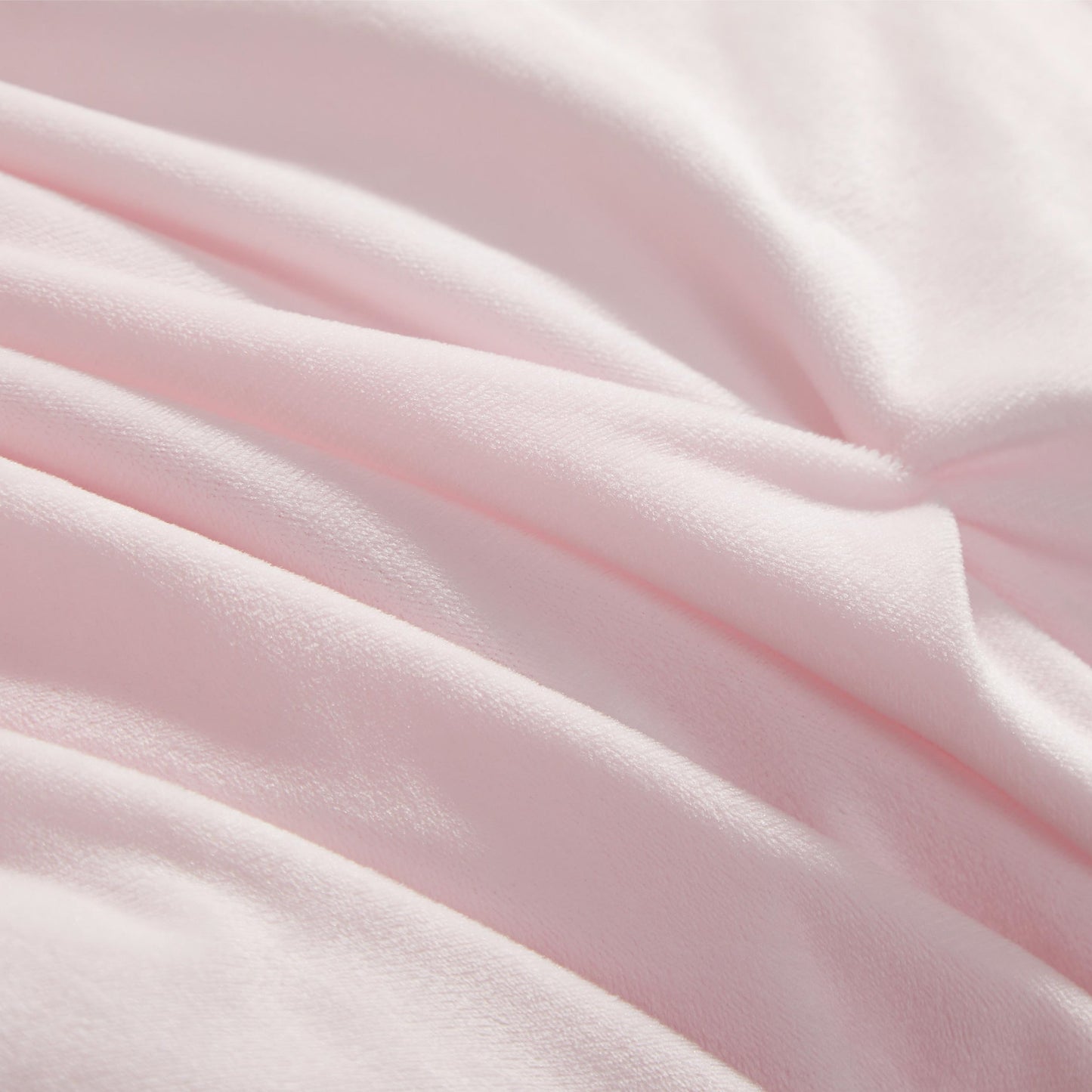 Kiss Pleat Micromink Comforter Set - Light Pink - Juicy Couture