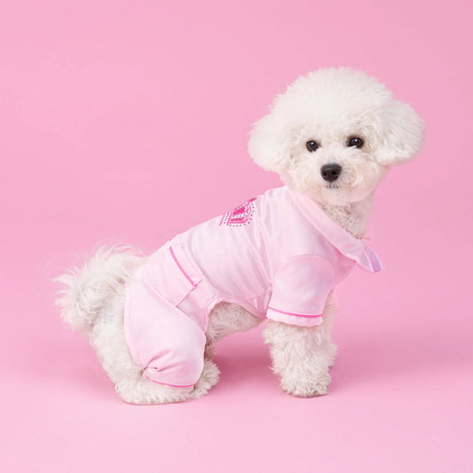 Juicy Couture Pet Silky Satin Pajamas - Pink - Juicy Couture