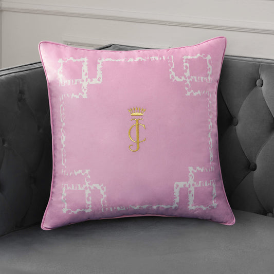 Velvet Lattice Pillow - Lilac Pink - Juicy Couture