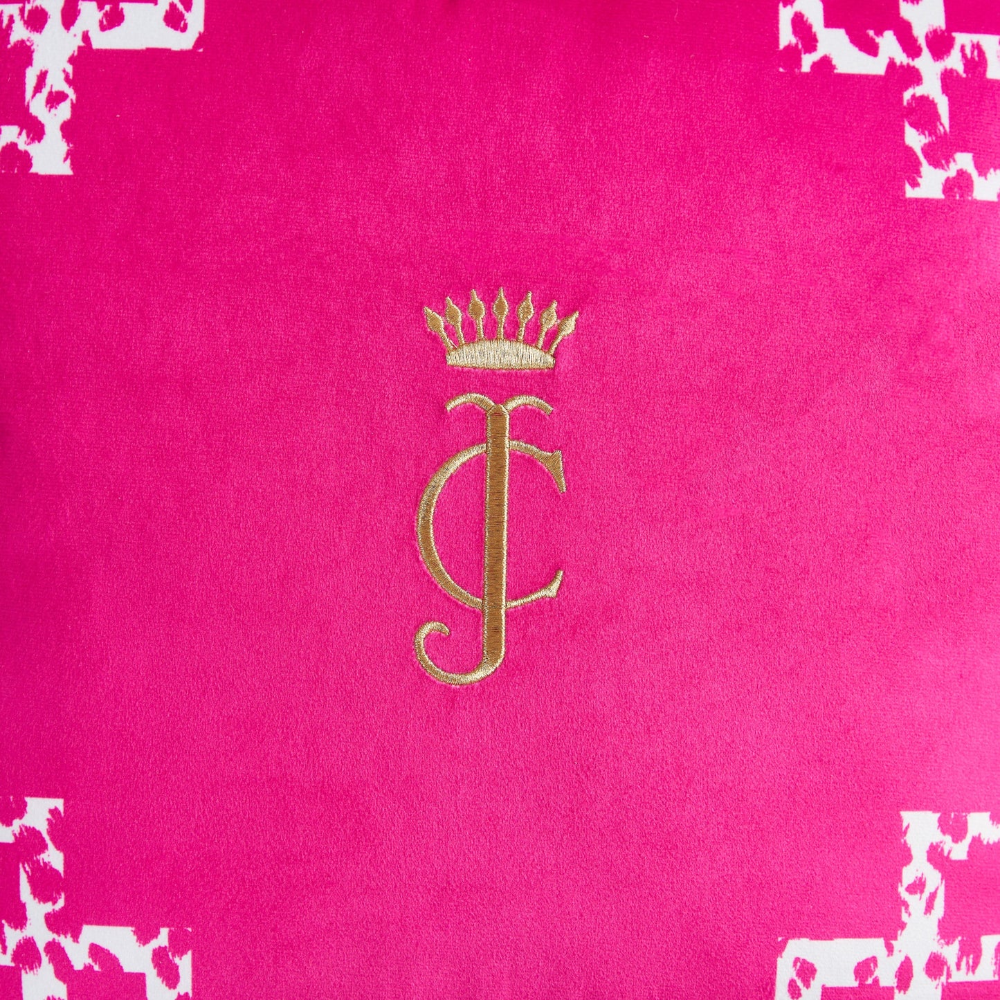 Velvet Lattice Pillow - Hot Pink - Juicy Couture
