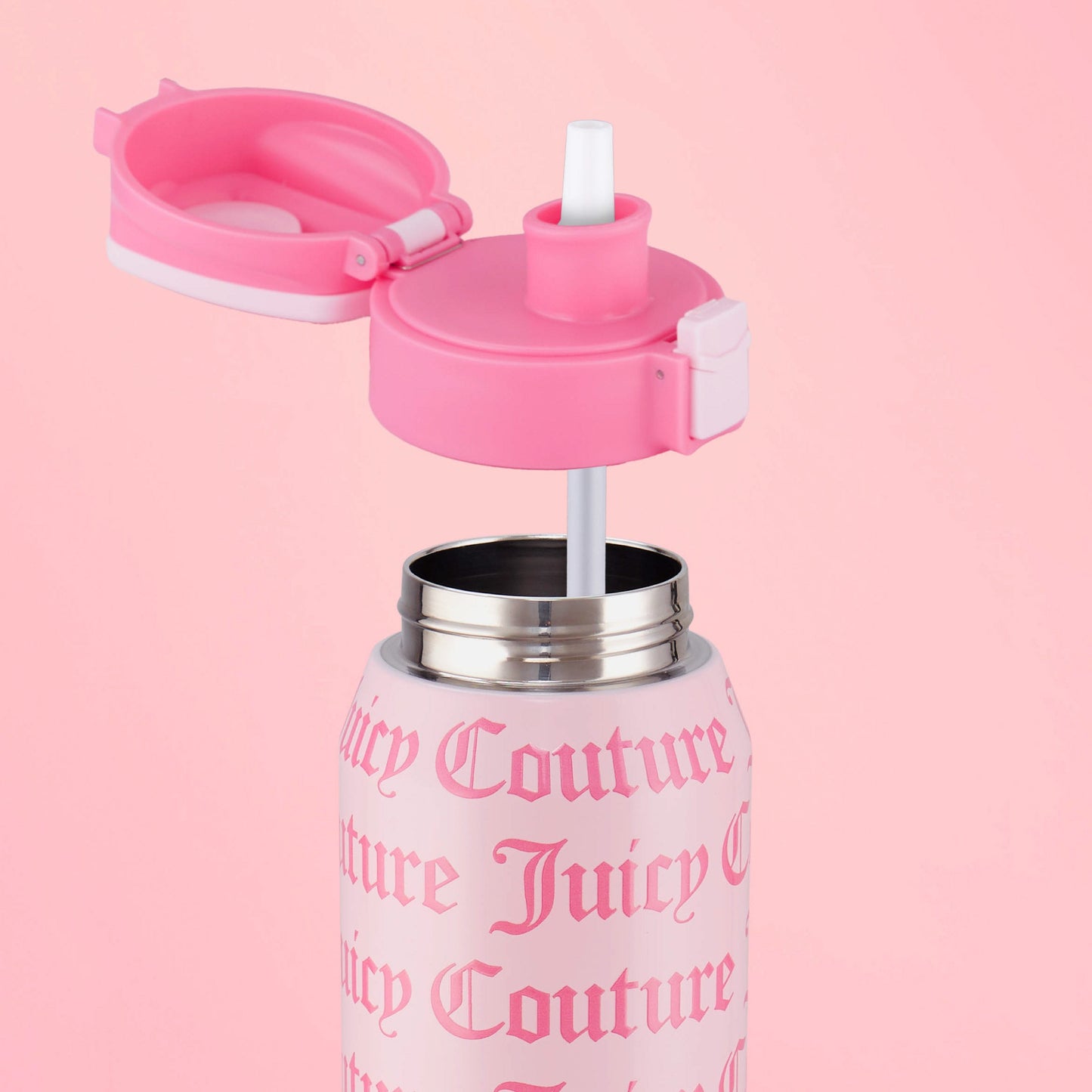 Glam Getaway Hydration Stainless Steel Tumbler - Ballerina Pink - Juicy Couture