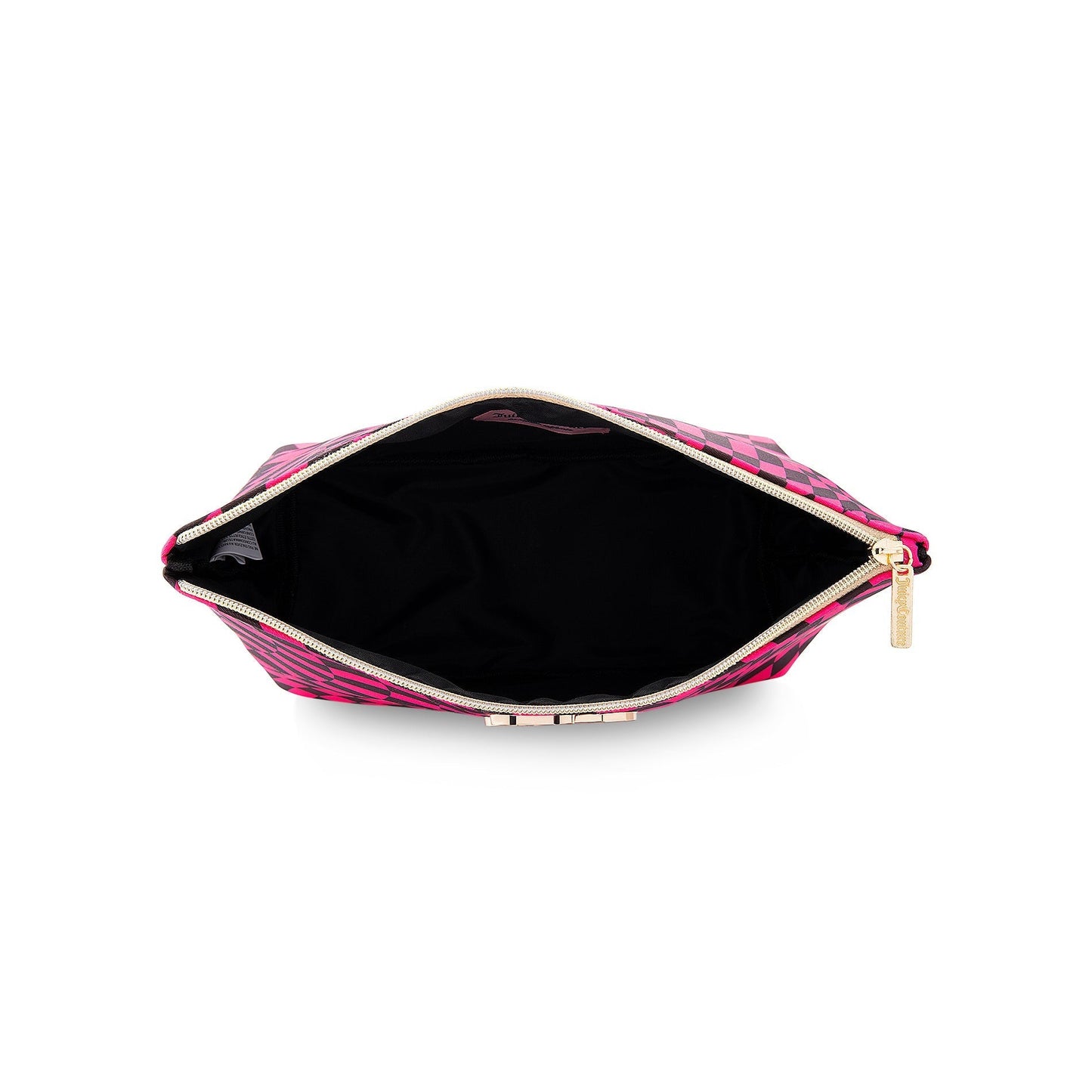Monogram Makeup Pouch - Checkered Pink - Juicy Couture