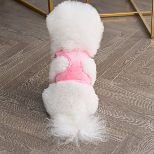 Bling Velour Pet Harness and Leash Set - Pink - Juicy Couture