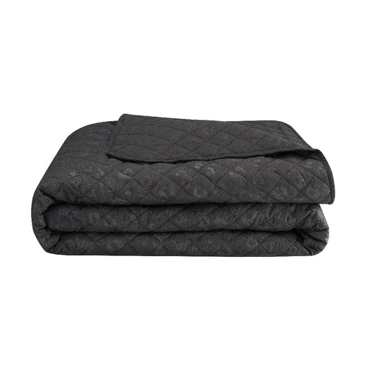Black Leopard Embossed Quilt Set - Black Leopard - Juicy Couture