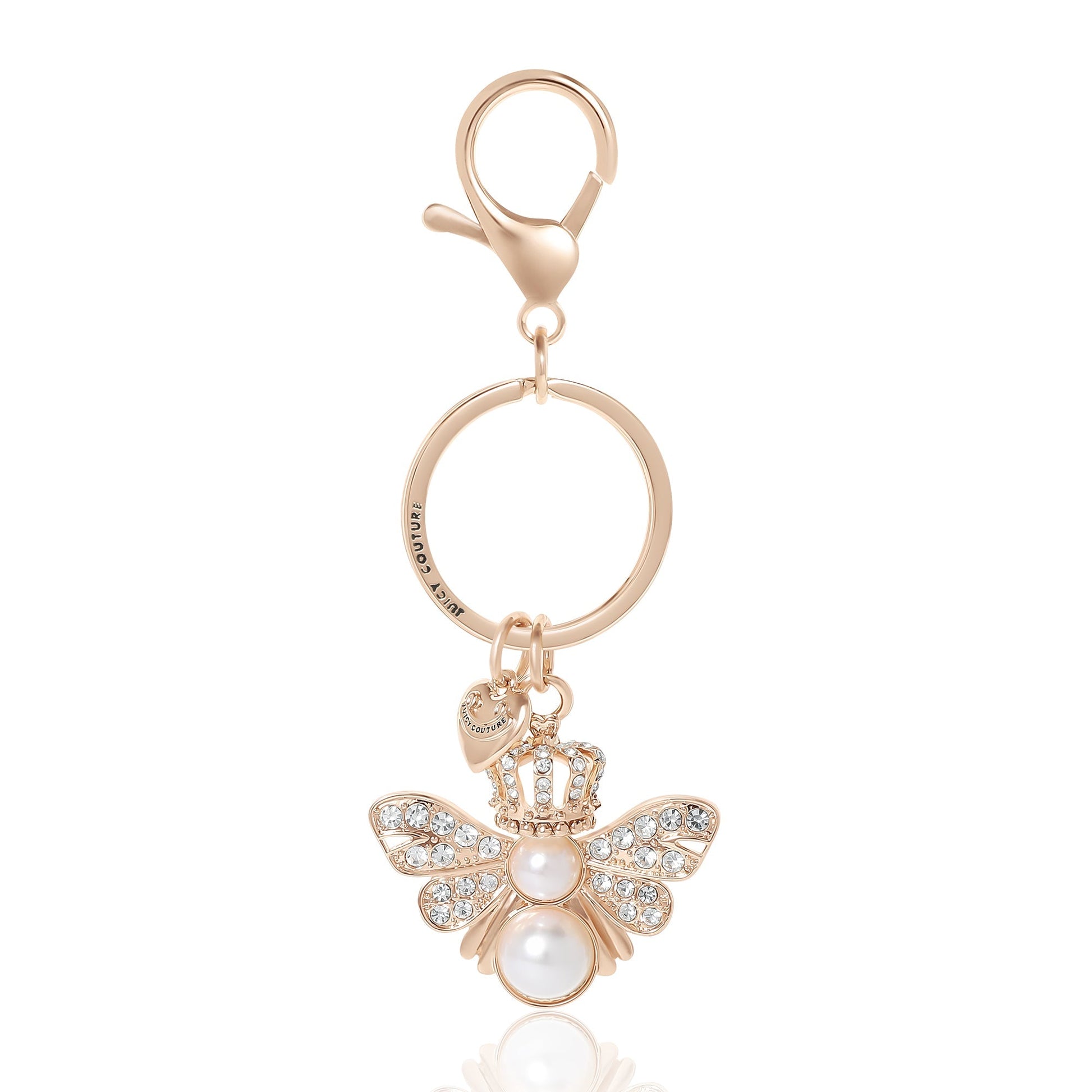 Queen Bee Keychain Bag Charm - Goldtone - Juicy Couture