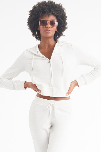 Bride Customizable Big Bling Velour Hoodie - Angel - Juicy Couture