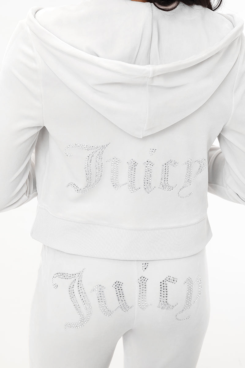 OG Big Bling Velour Hoodie - Angel - Juicy Couture
