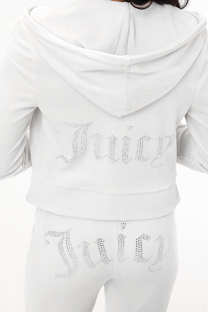 OG Big Bling Velour Hoodie - Angel - Juicy Couture