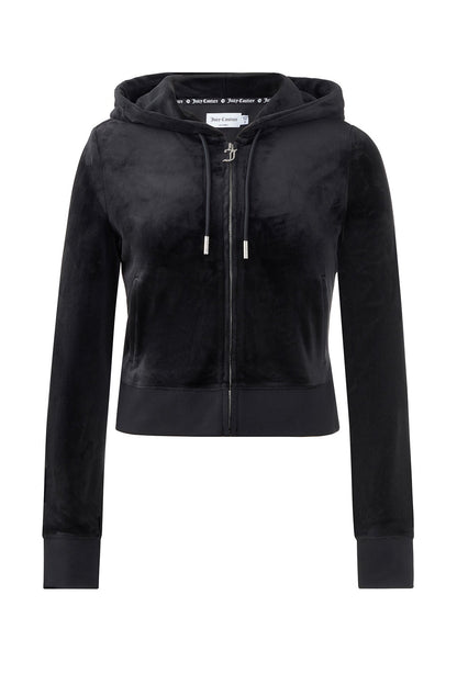 OG Big Bling Velour Hoodie - Liquorice - Juicy Couture