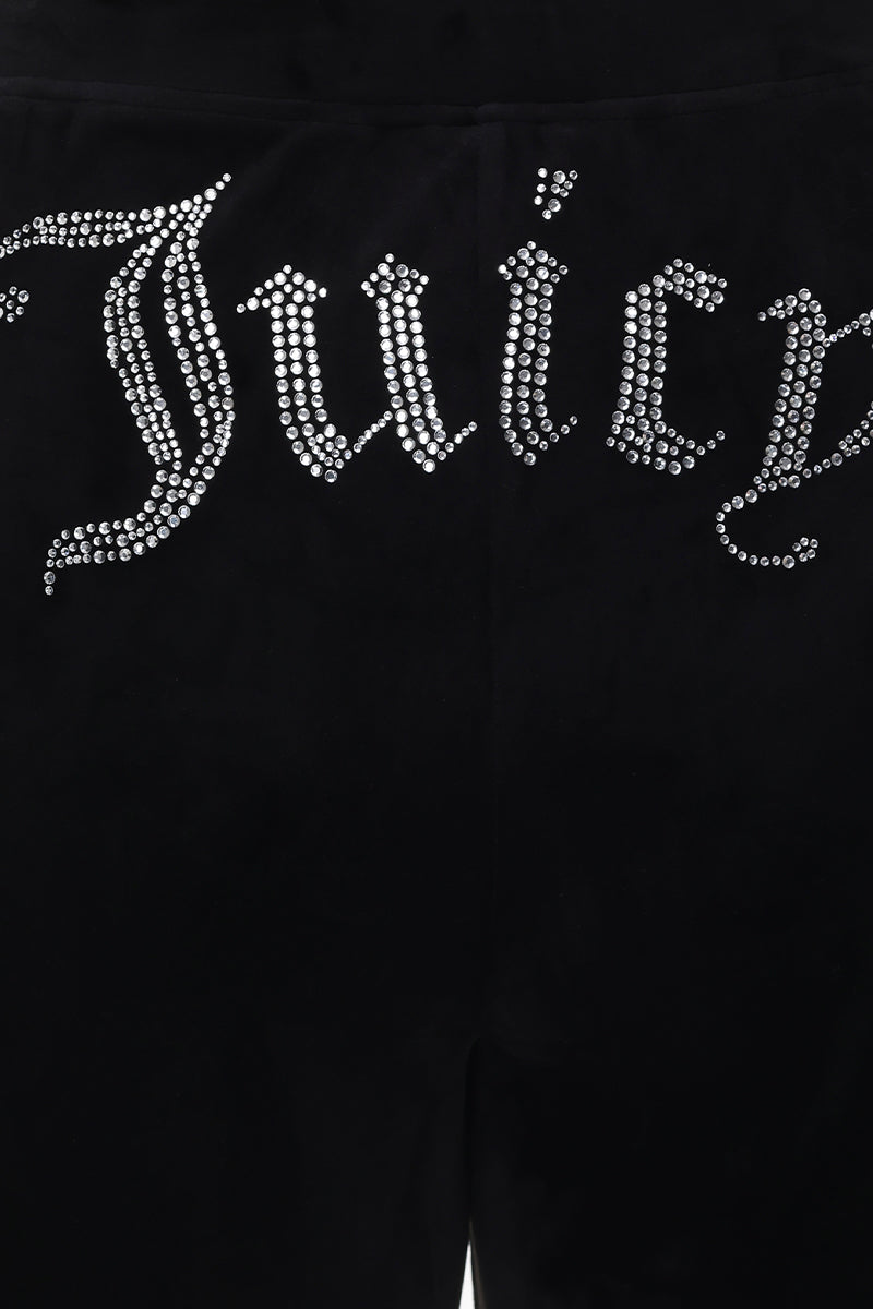 Plus-Size Big Bling Velour Jogger - Liquorice - Juicy Couture