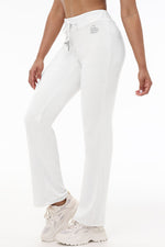 Custom Initial OG Big Bling Velour Track Pants - Angel - Juicy Couture