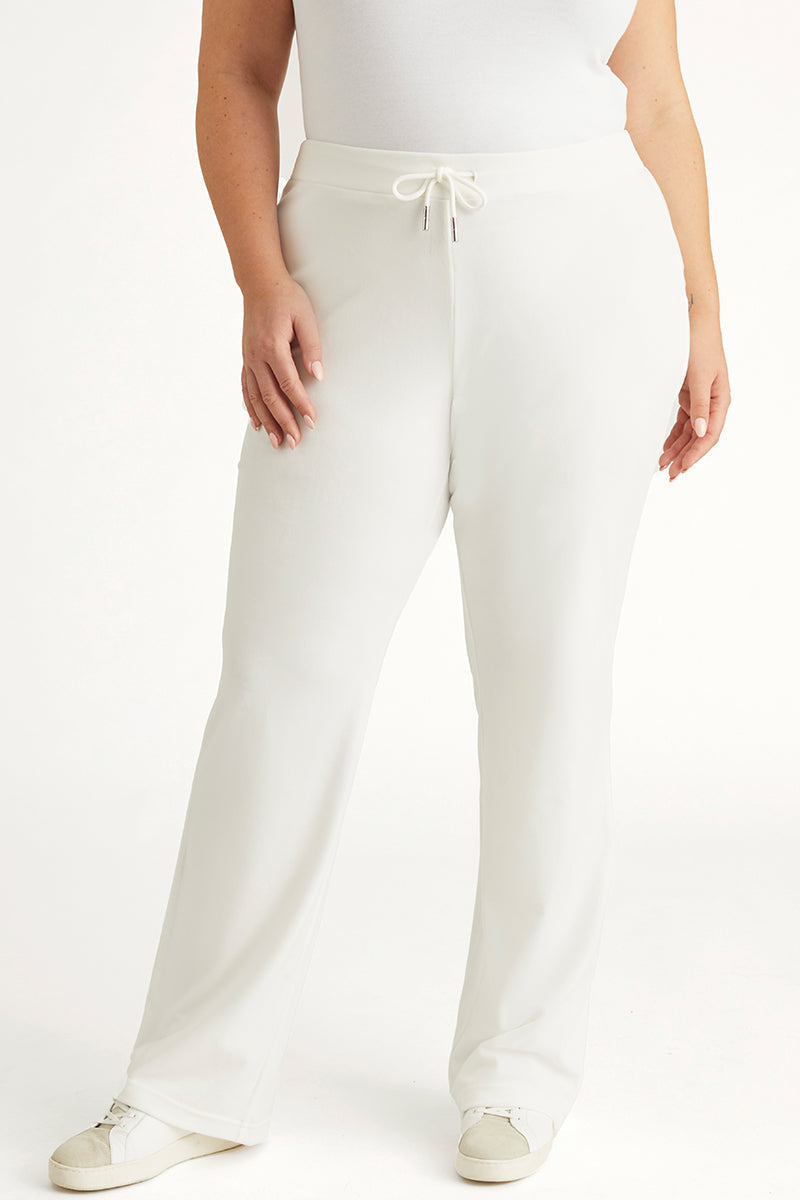 Plus-Size OG Big Bling Velour Track Pants - Angel - Juicy Couture