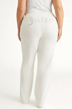 Plus-Size OG Big Bling Velour Track Pants - Angel - Juicy Couture
