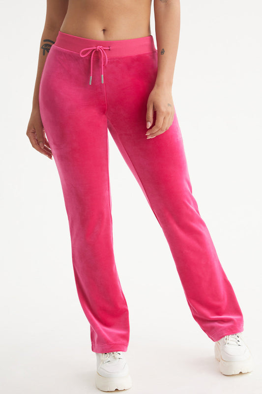 Capricorn Customizable Big Bling Velour Track Pants - Free Love - Juicy Couture