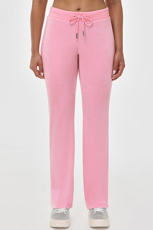 OG Big Bling Velour Track Pants - Heritage Pink - Juicy Couture