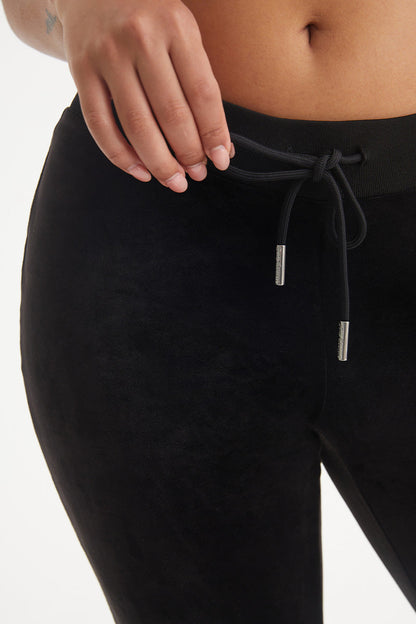 Libra Customizable Big Bling Velour Track Pants - Liquorice - Juicy Couture