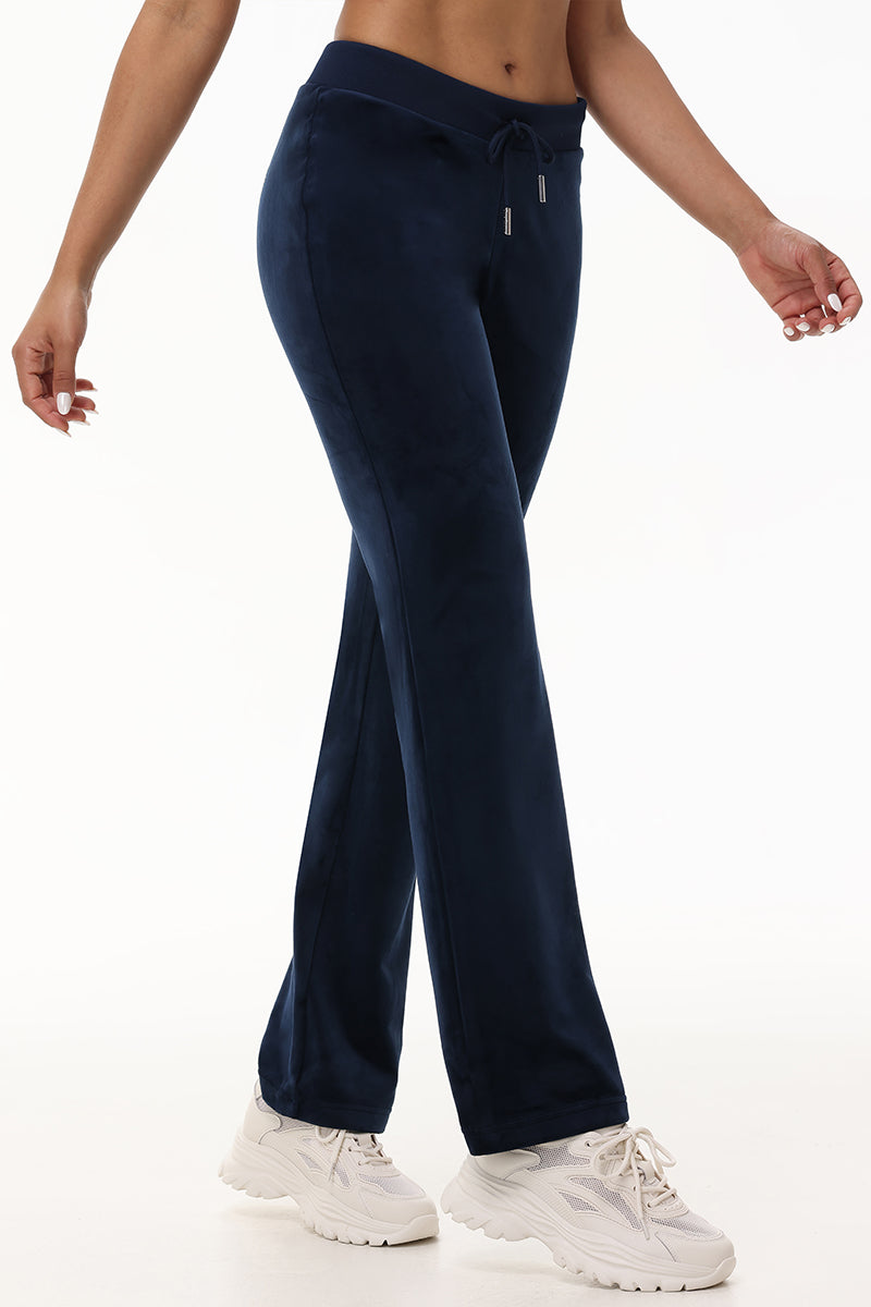 OG Big Bling Velour Track Pants - Regal Blue - Juicy Couture