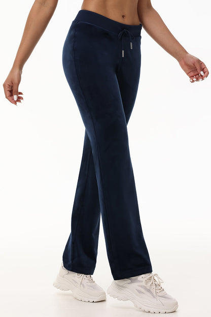 OG Big Bling Velour Track Pants - Regal Blue - Juicy Couture