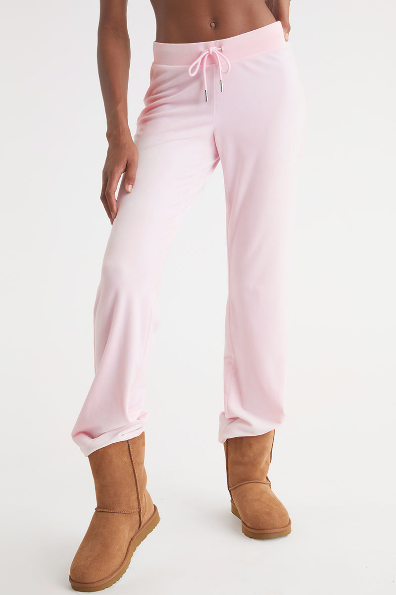 OG Big Bling Velour Track Pants - Soft Glow - Juicy Couture