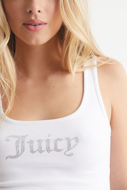 Small Bling Tank Top - Bleached White - Juicy Couture