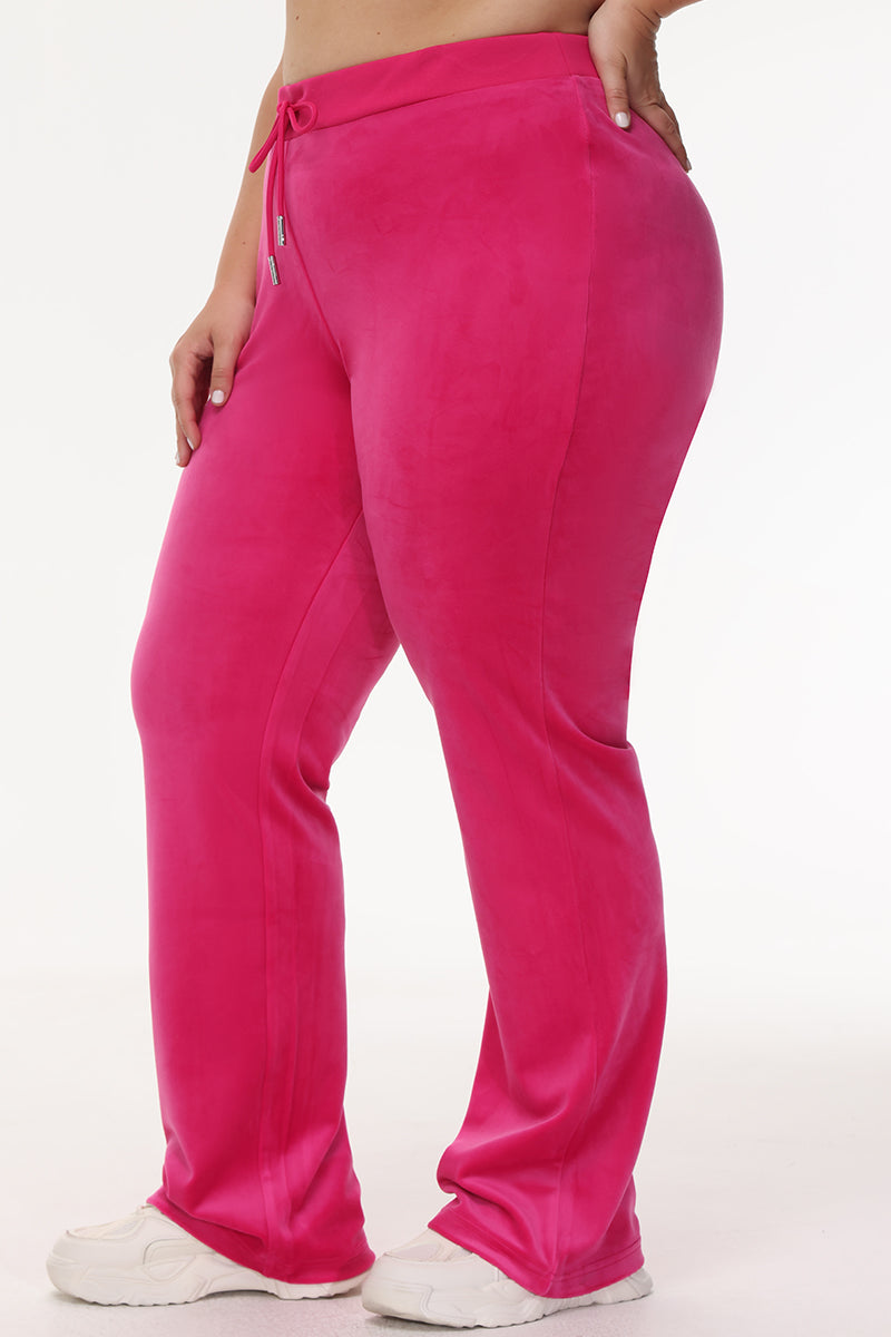 Bride Customizable Big Bling Velour Track Pants - Free Love - Juicy Couture