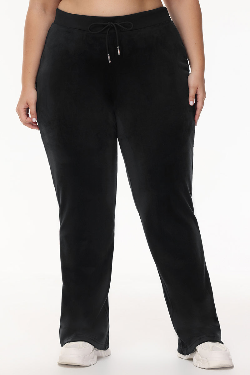 Bride Customizable Big Bling Velour Track Pants - Liquorice - Juicy Couture