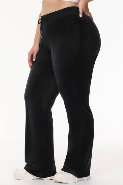Bride Customizable Big Bling Velour Track Pants - Liquorice - Juicy Couture