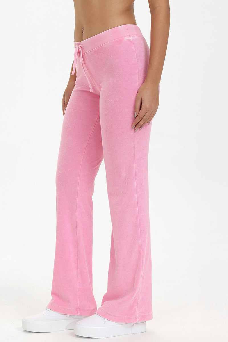 Big Bling Washed Terry Track Pants - Hot Hot - Juicy Couture