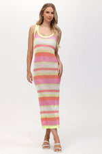 Crochet Maxi Dress - Hot Hot Multi Stripe - Juicy Couture