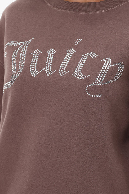 Big Bling Fleece Crewneck Pullover - Pewter - Juicy Couture