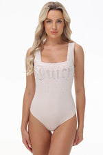 Big Bling Scoop Neck Tank Bodysuit - Crystal - Juicy Couture