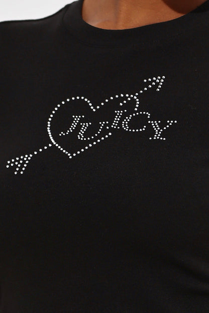Heart & Arrow Baby Tee - Liquorice - Juicy Couture