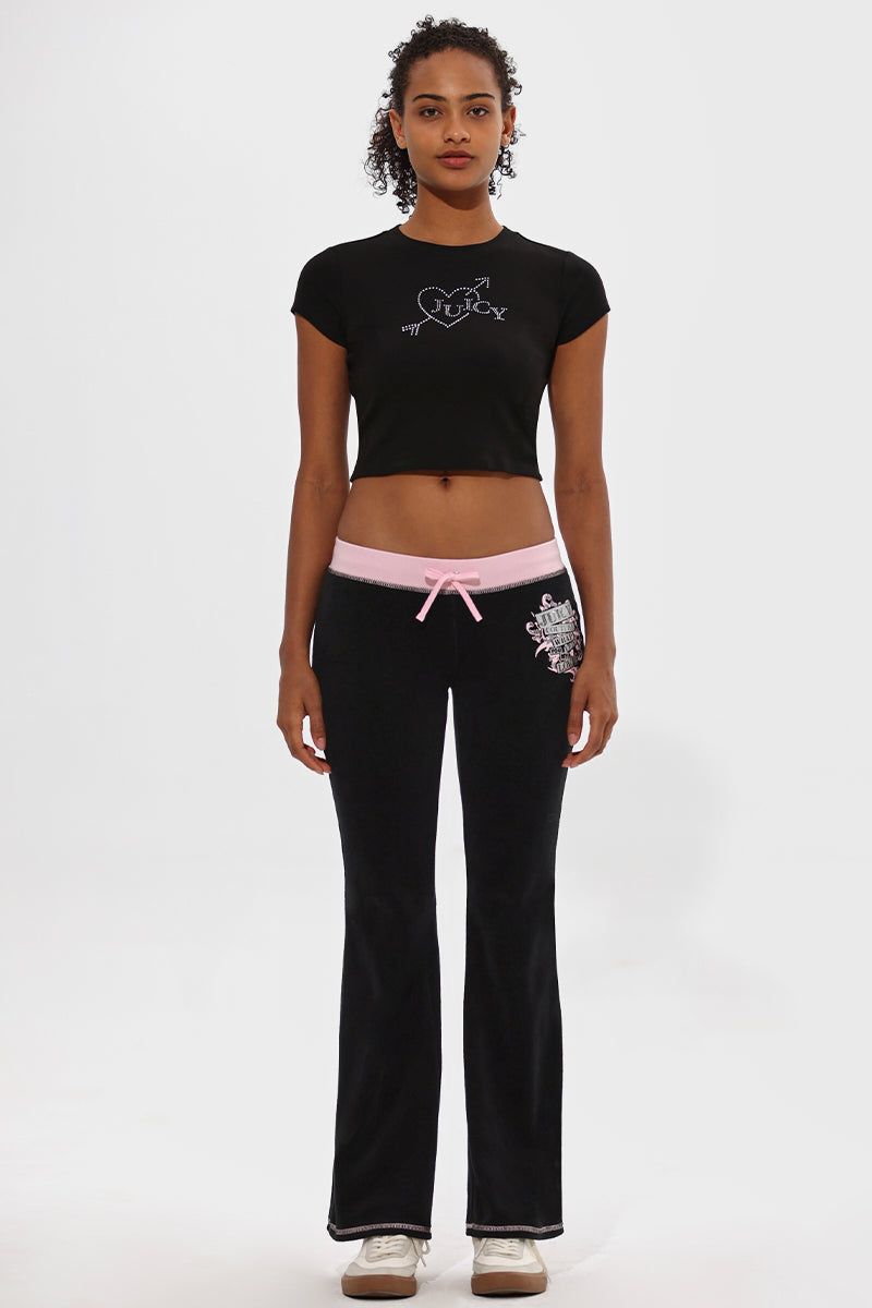 Heart & Arrow Baby Tee - Liquorice - Juicy Couture