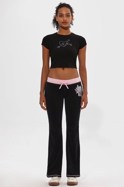 Heart & Arrow Baby Tee - Liquorice - Juicy Couture