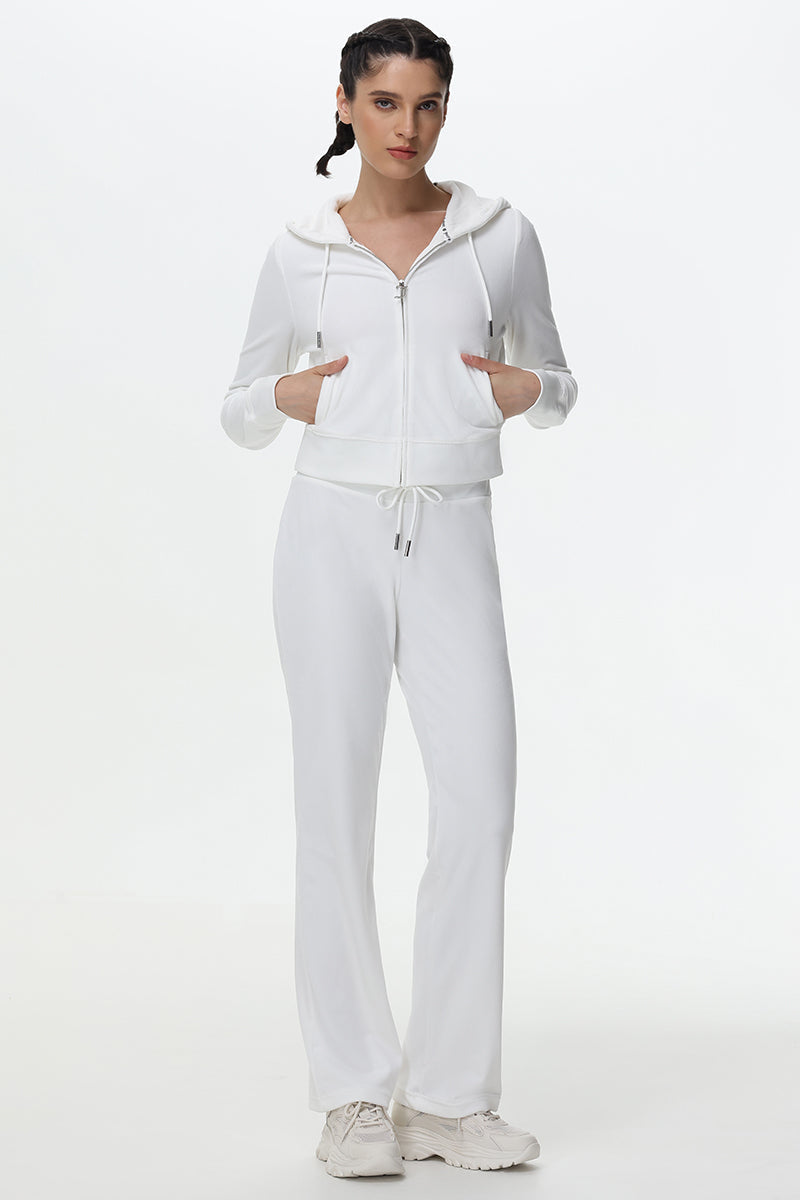 Technicolor Customizable Big Bling Velour Track Pants - Angel - Juicy Couture