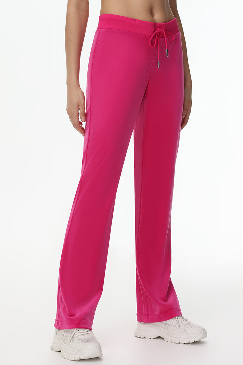 Technicolor Customizable Big Bling Velour Track Pants - Free Love - Juicy Couture