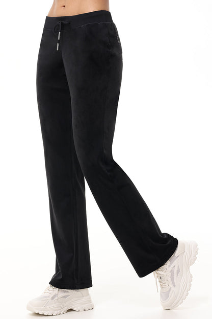 Technicolor Customizable Big Bling Velour Track Pants - Liquorice - Juicy Couture