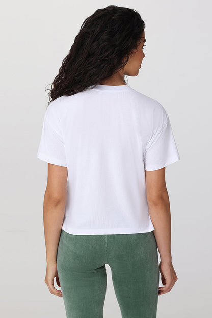 Kiss My Couture Boxy Tee - Bleached White - Juicy Couture