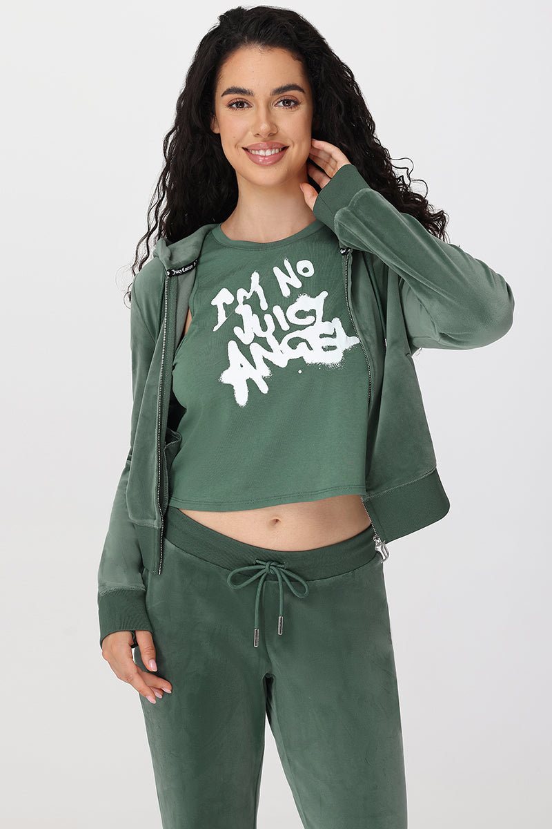 I'm No Juicy Angel Muscle Tank - Dark Forest - Juicy Couture