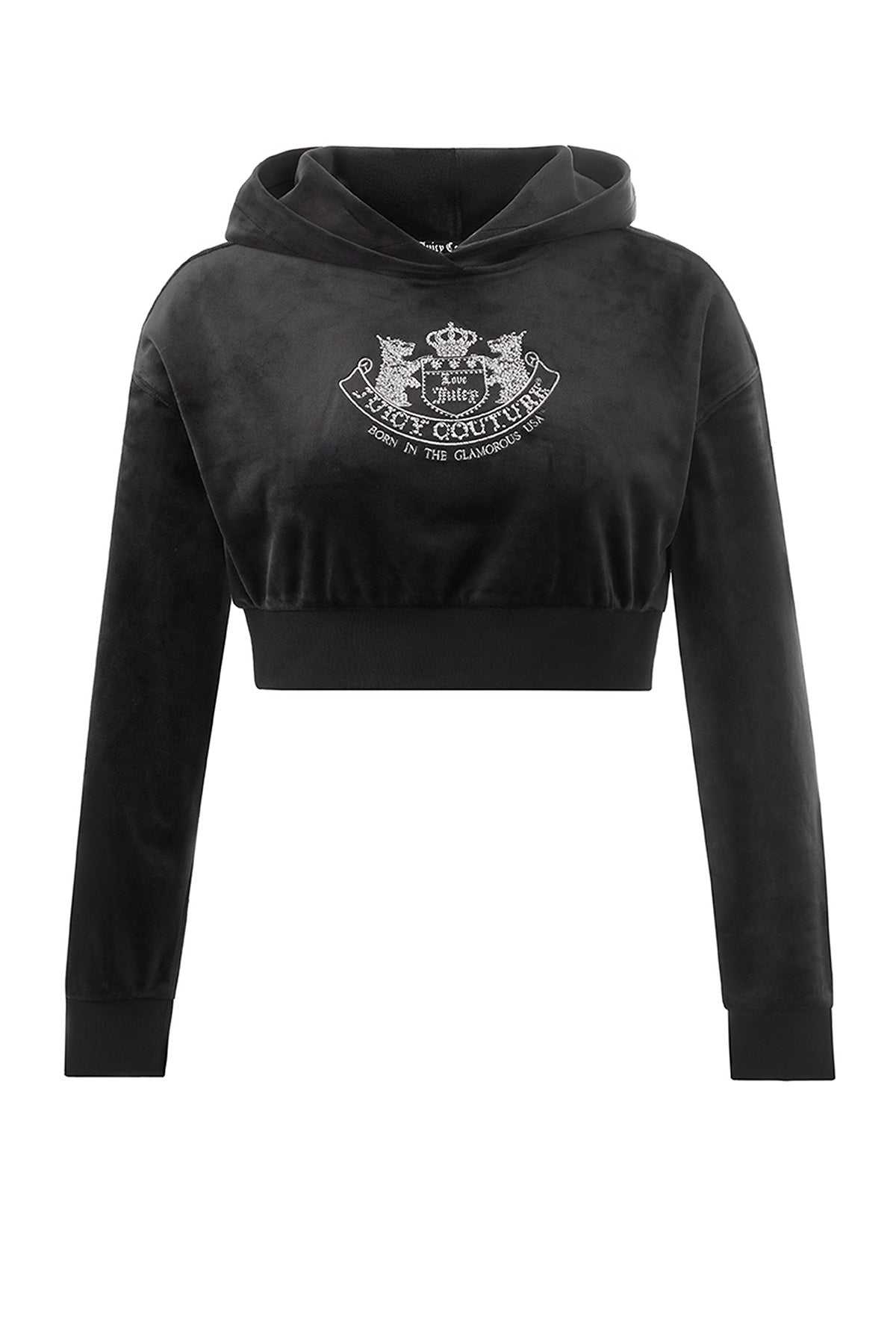 Cropped Scottie Hoodie - Liquorice - Juicy Couture