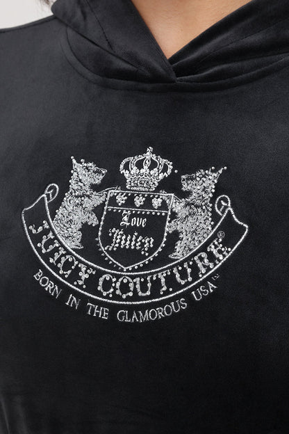 Cropped Scottie Hoodie - Liquorice - Juicy Couture